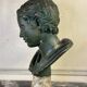 Young Boy, Plaster Bust with Green Patina, Circa 1900