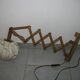 Applique murale/lampe à ciseaux. Holz Teak , Linus Bopp Limbach. Années 1970