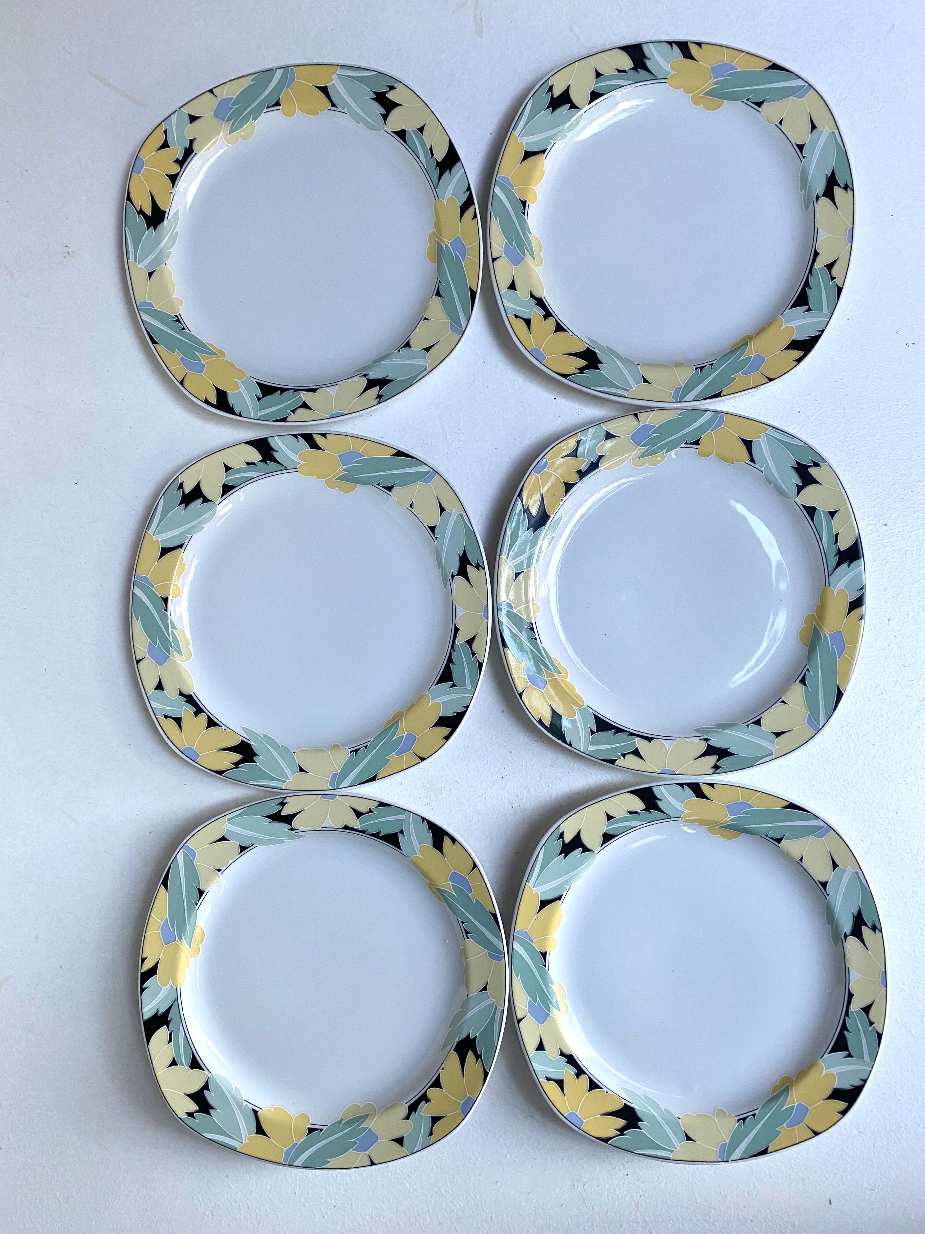 80s dessert plates