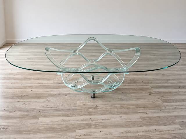 "Néo" dining table in Murano by Tulczinsky