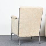 Milieu du siècle. Lit convertible et fauteuils de style Bauhaus par József Peresztegi, Hongrie des années 1950
