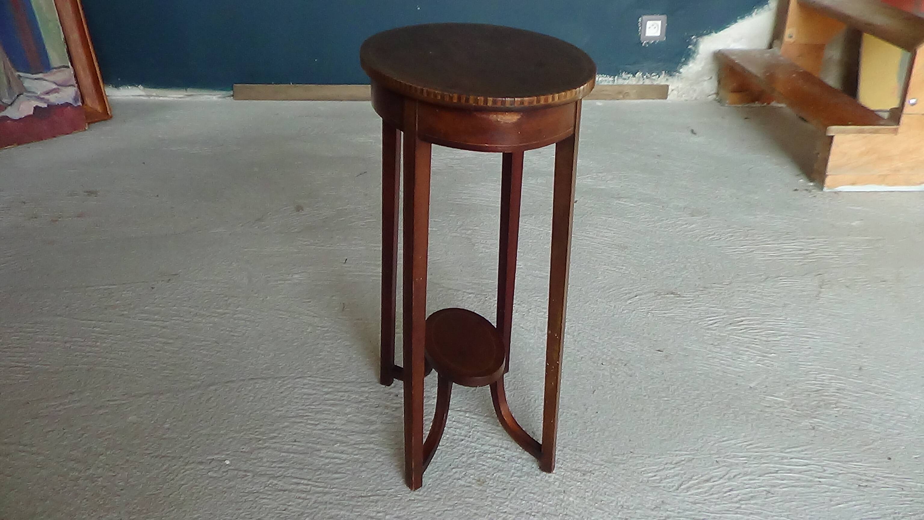 Mahogany side table.