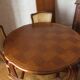 Louis Philippe-style cherry table with 4 chairs