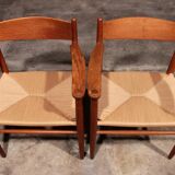 Dining Chairs by Hans Wegner for Carl Hansen & Søn,Denmark 2 CH37 and 2 CH36
