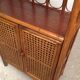 Buffet vintage bois et cannage rotin
