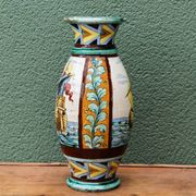 Vase en majolique italienne de Perugia, bateaux
