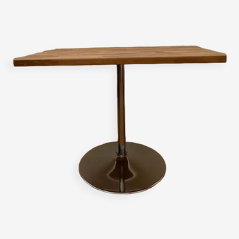 Table sur mesure avec pied central en métal, type table tulipe années 70