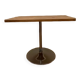 Custom table with metal central leg, tulip table type 70s