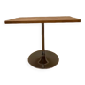 Custom table with metal central leg, tulip table type 70s