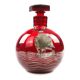 Carafe Art déco, verre rouge, Verrerie Józefina, Pologne, années 1930