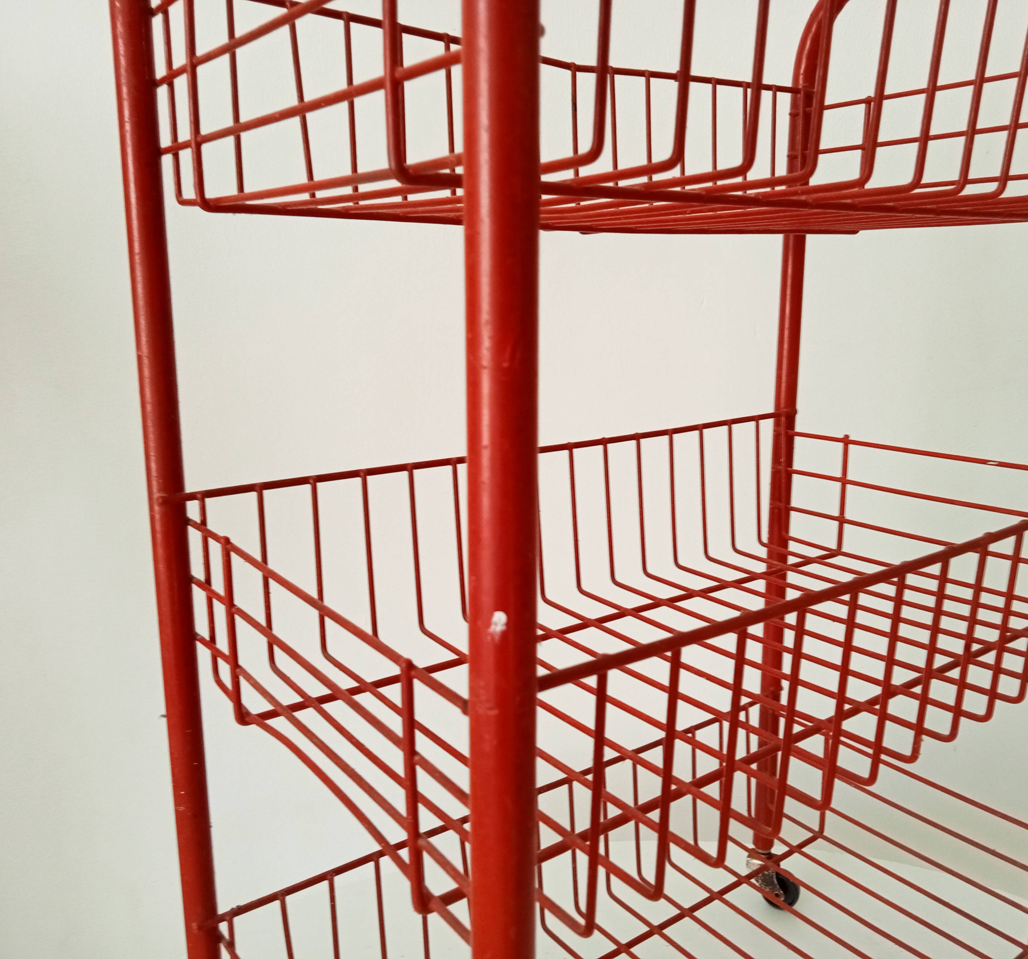 Vintage rolling dessert trolley