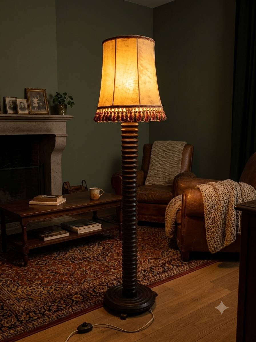 Floor lamp by Charles Dudouyt, 1940