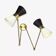 Double articulated wall lamp design 1950