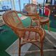 Pair of rattan armchairs