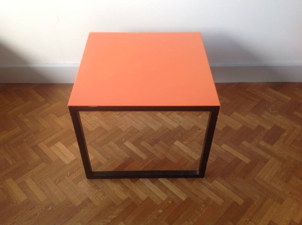 Orange coffee table Habitat model Kilo n° 1709
