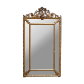 Miroir ancien Napoléon III de style Louis XV à parecloses 162cm x 90cm