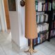 Lampadaire vintage pied en rotin