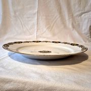Round serving dish Art Deco, Limoges porcelain, André François, A570