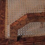 Art Deco armchair, marquetry and cane, circa 1930