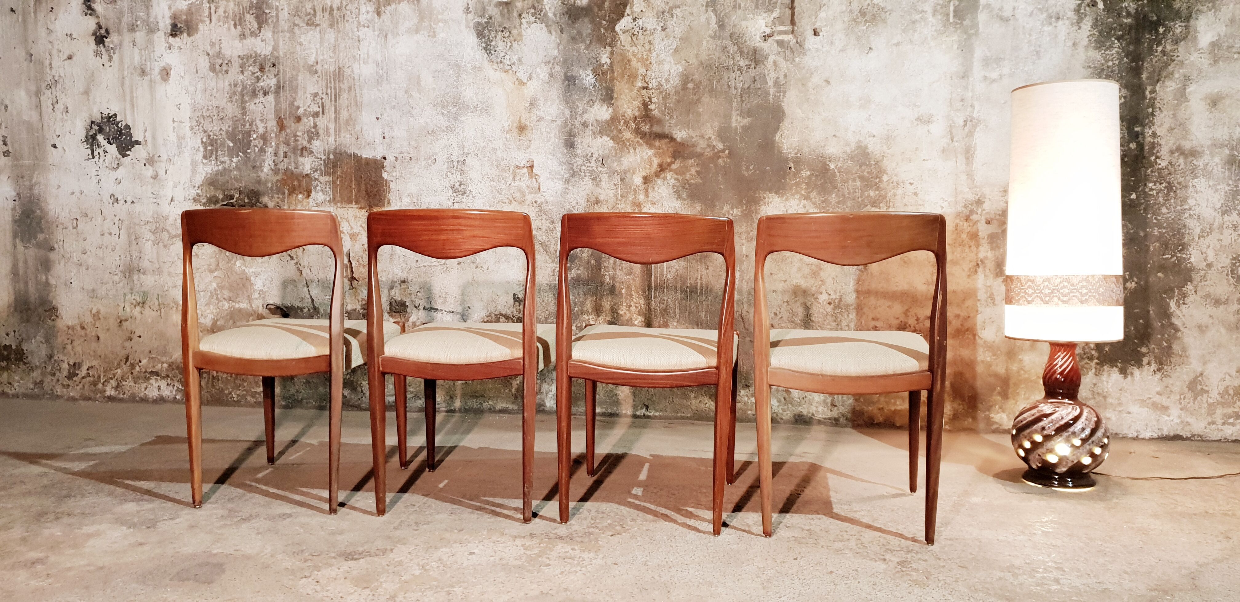 Set de 4 chaises scandinave vintage