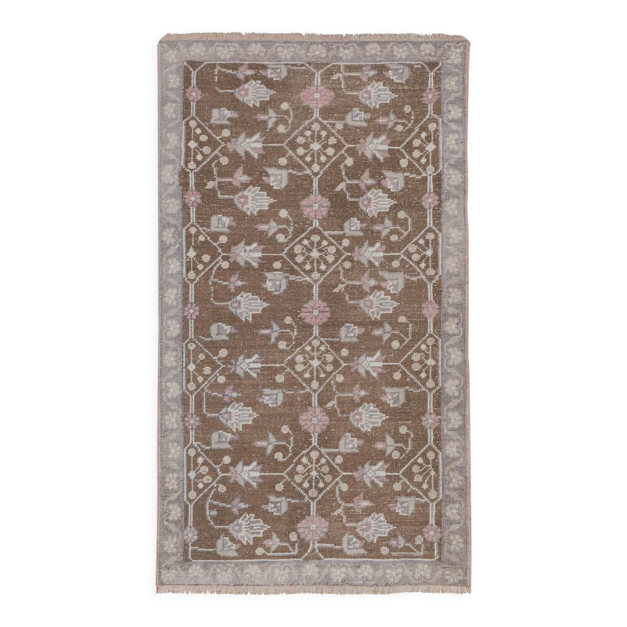 Vintage Turkish rug from Oushak, hand-woven 94x162 cm