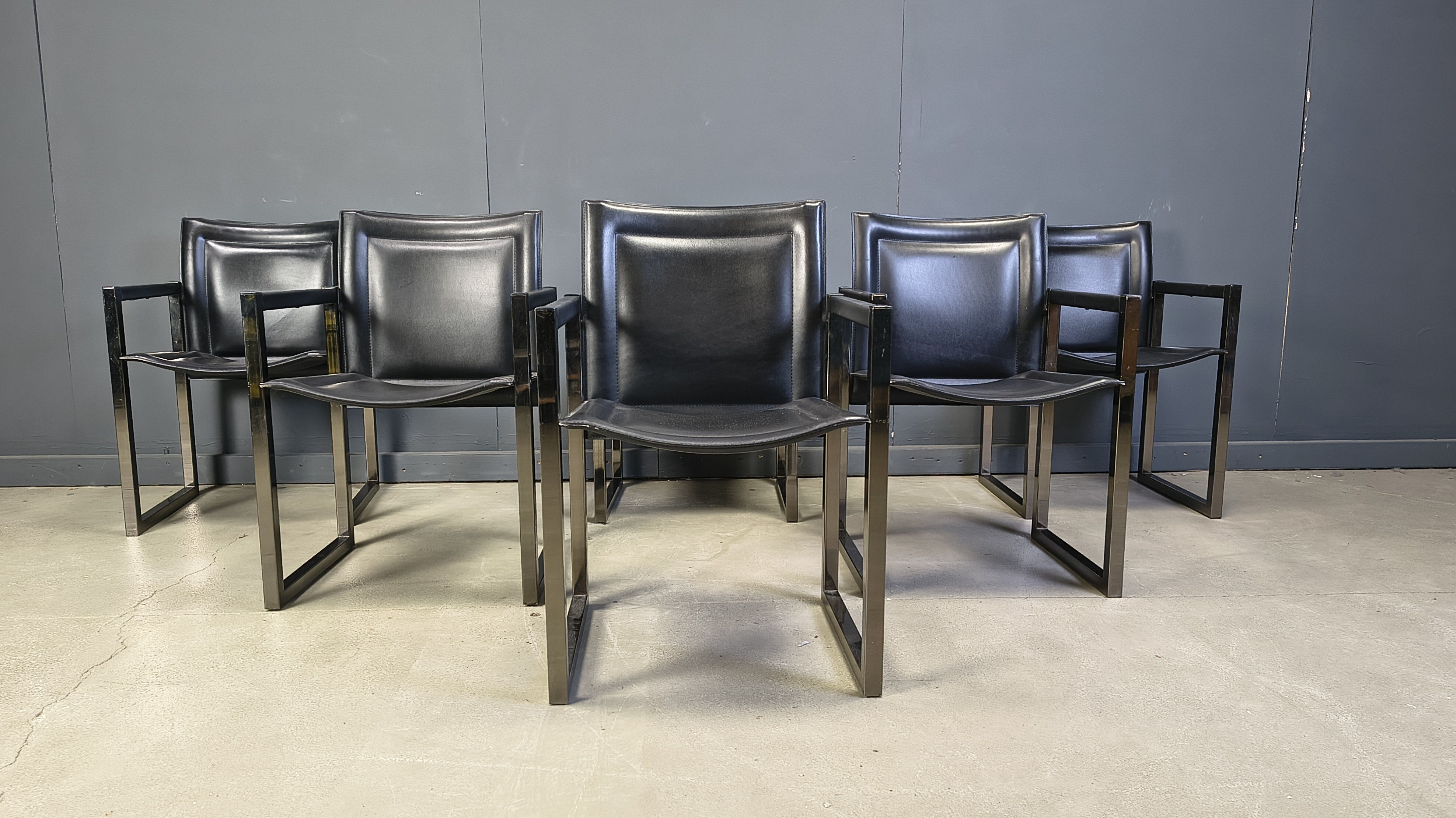 Vintage dining chairs by Arrben, 1980s