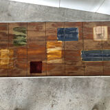 Coffee table Vintage year 70 ceramic tiles