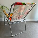 Vintage floral camping chair