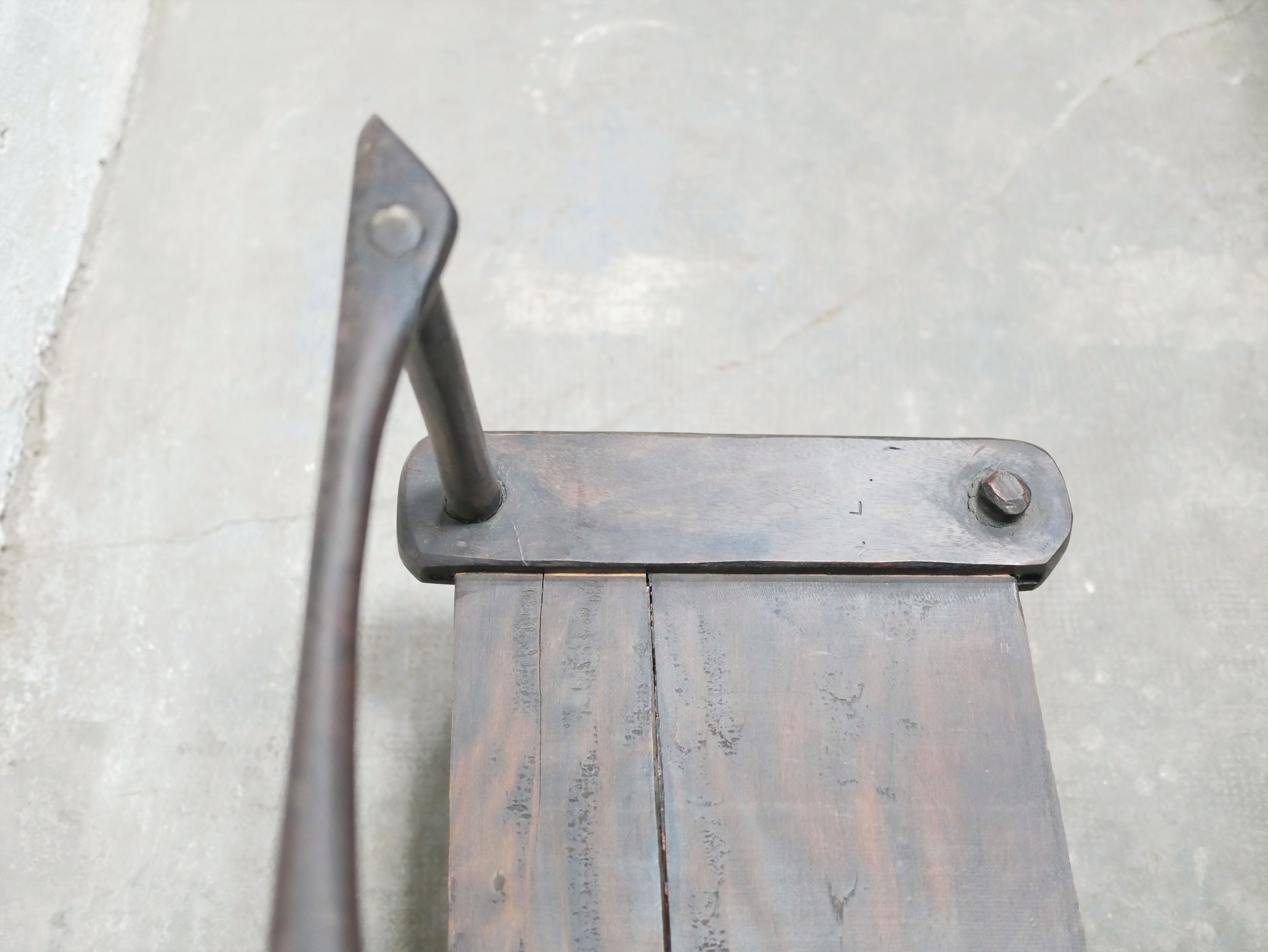 Ancient brutalist African chair