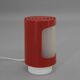 Red and white plastic space age table lamp, 1960s