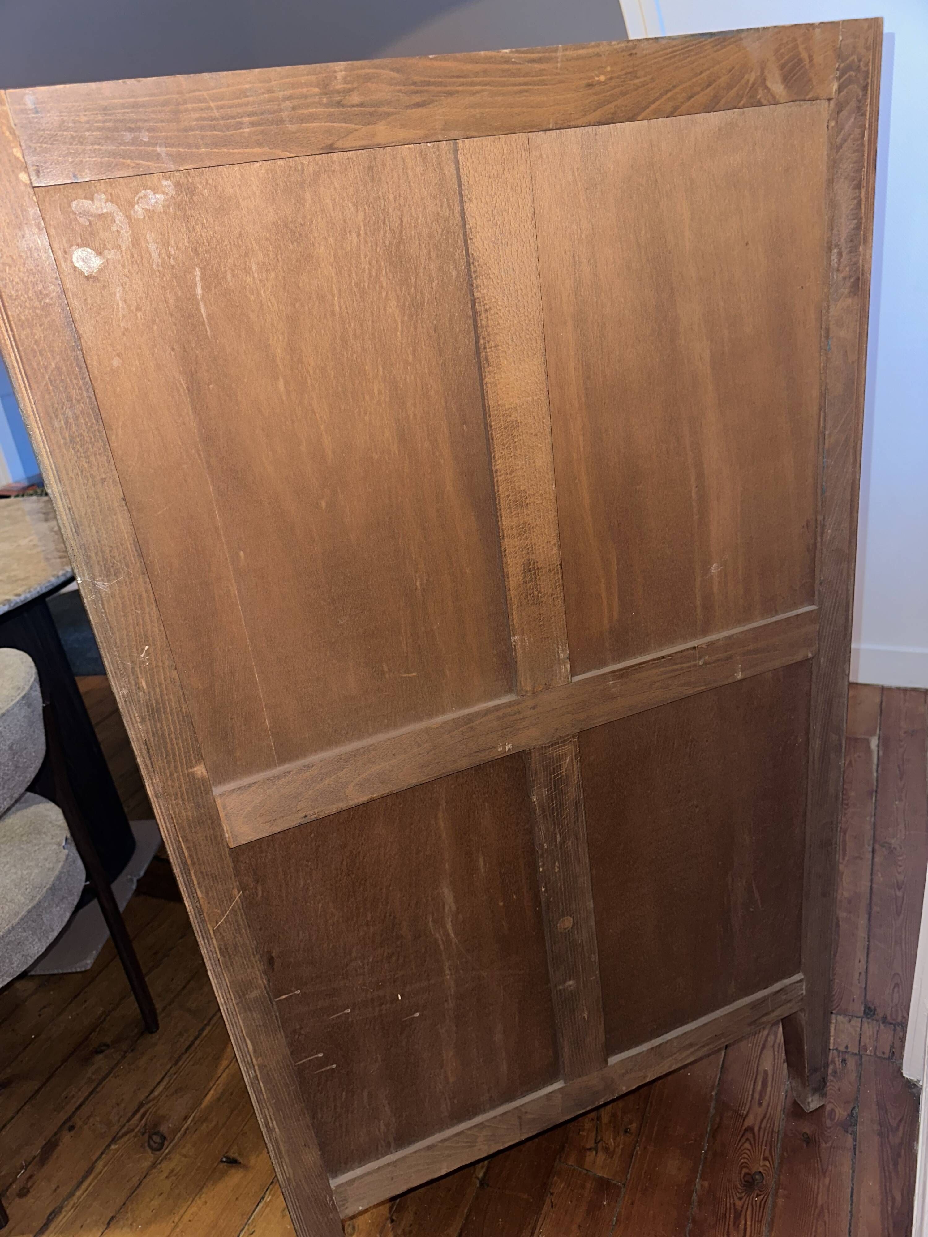 Louis XV style secretary in marquetry and marble