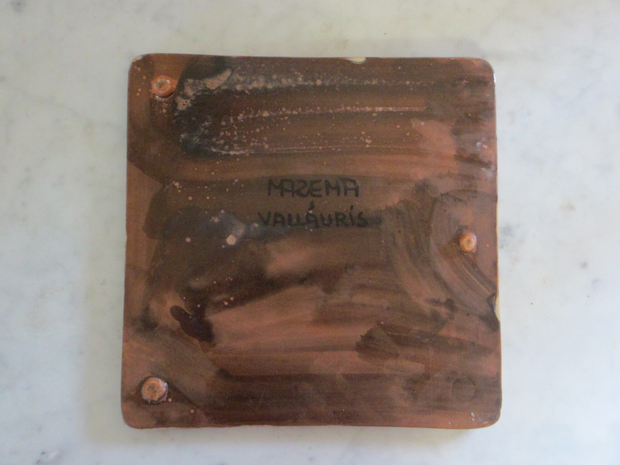 Ceramic table mat by Martine Azema