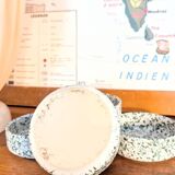 set of 4 green terrazzo effect ramekins