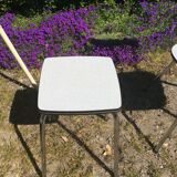 Formica table with 4 chairs and 2 stools from the 60s