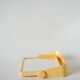 Small cream plastic bathroom mirror to attach, 1970s