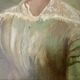 Old painting oil portrait 19th