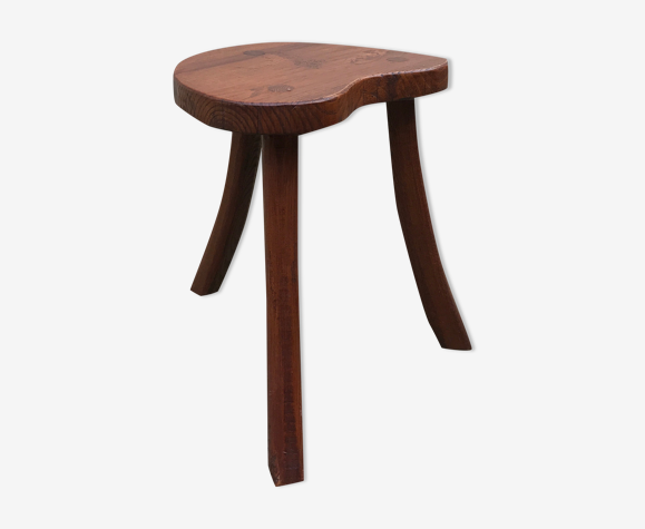Tabouret de ferme sur pied tripode brutaliste