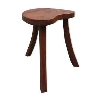 Brutalist tripod standing farm stool