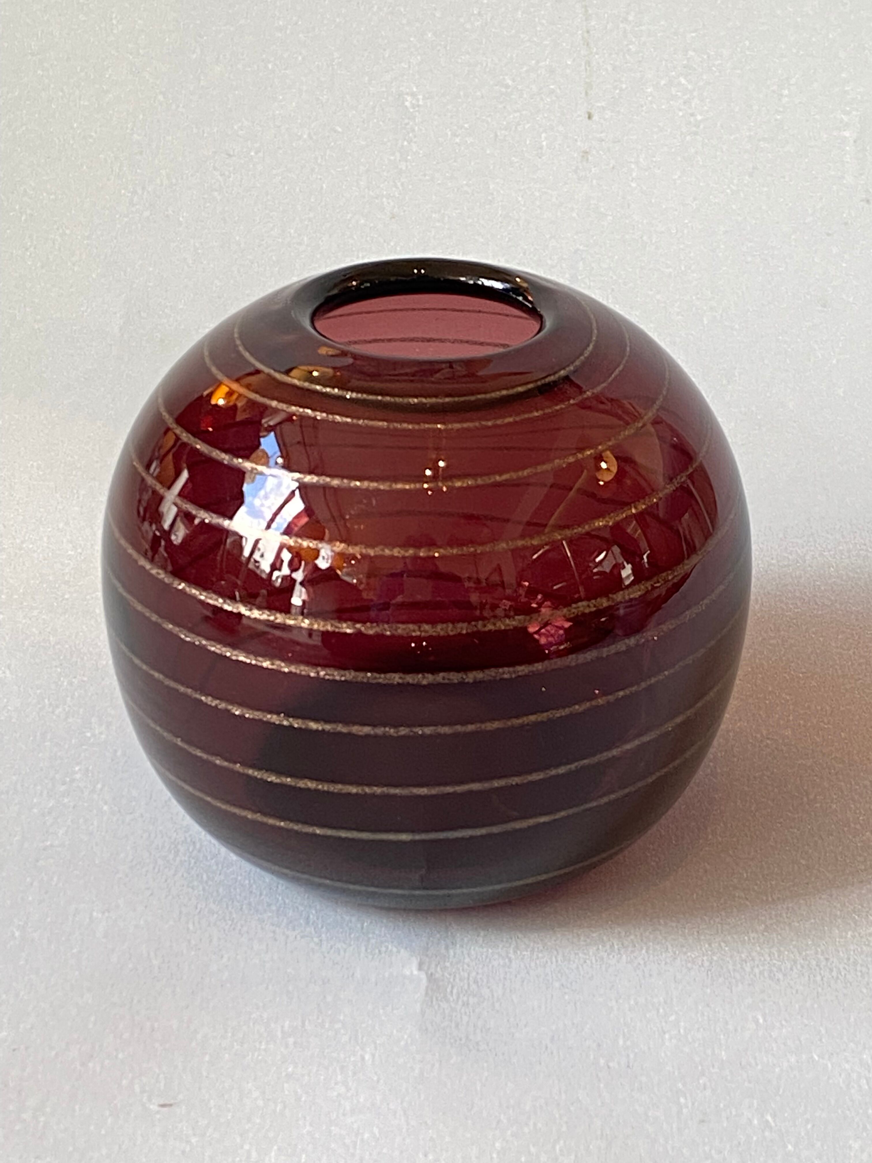 Vase verre Robert Pierini Biot