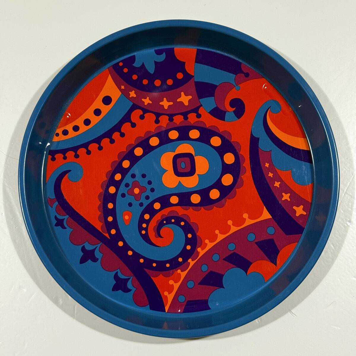 Vintage Flowerpower tin tray 1970’s