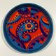 Vintage Flowerpower tin tray 1970’s
