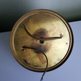 Ceiling light globe glass and brass