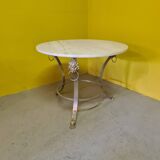 Coffee table with marble top from the 1950s/60s