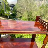 19th century flamed mahogany stepped desk