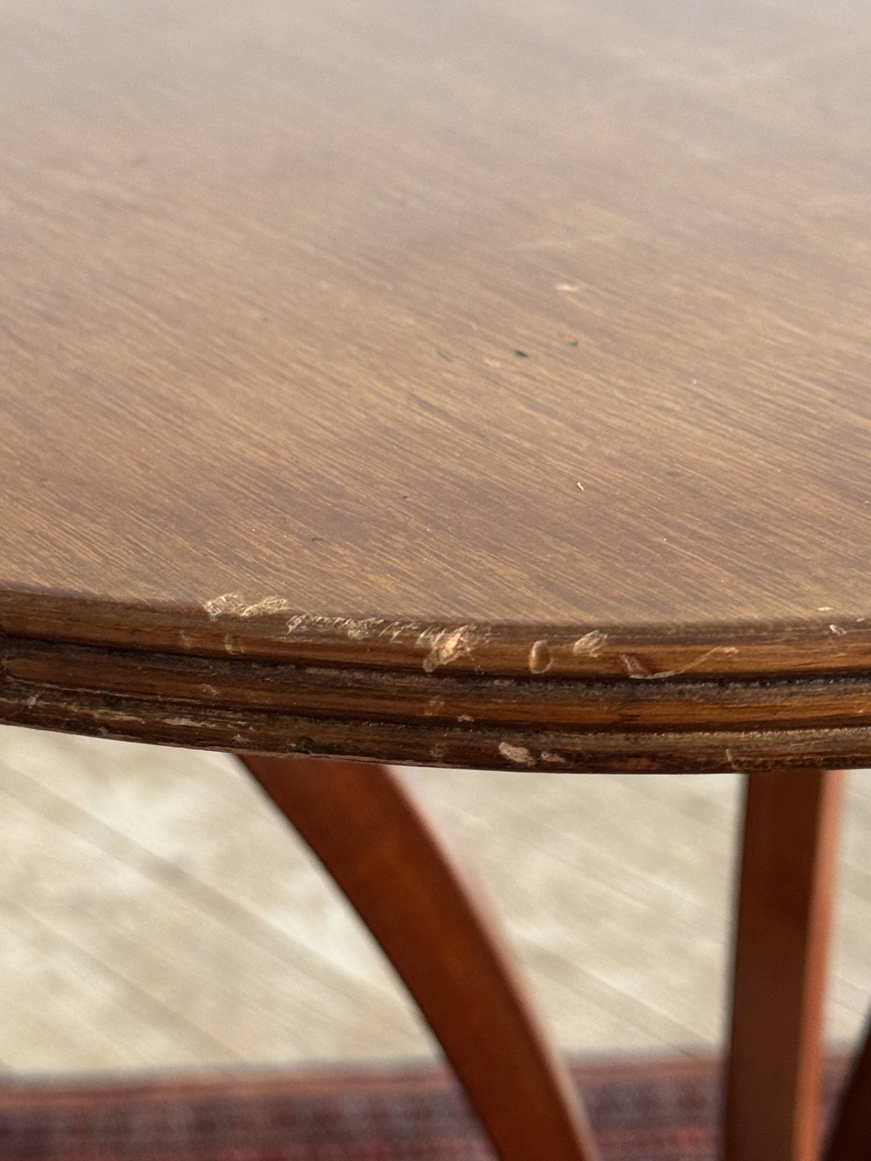 Pair of victorian empire style mahogany tables, 20th century