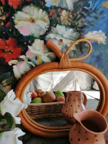 Miroir pomme vintage