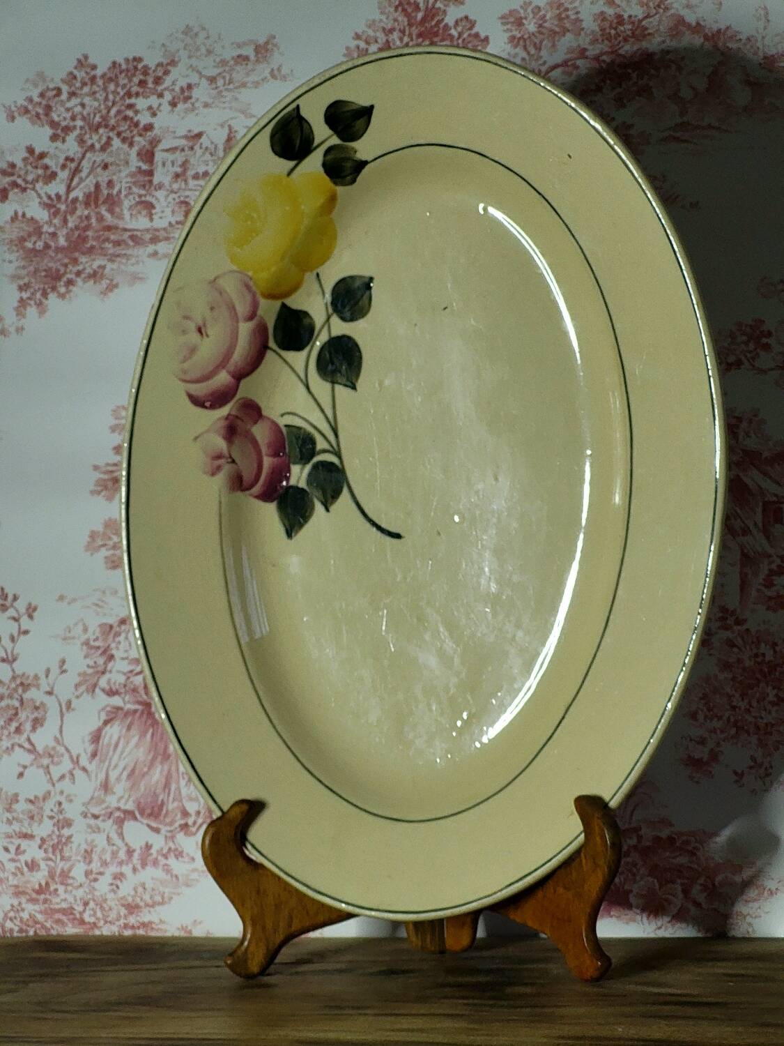 Oval plate dish