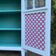 Armoire parisienne vitrée vintage 1960