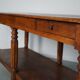 Antique oak 19th century French rustic console / drapers or side table