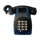 Vintage blue wall phone